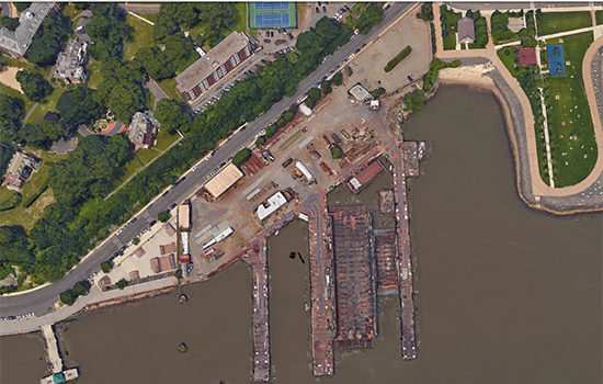 The proposed site of the Hoboken dry dock. 

cr. hobokennj.gov